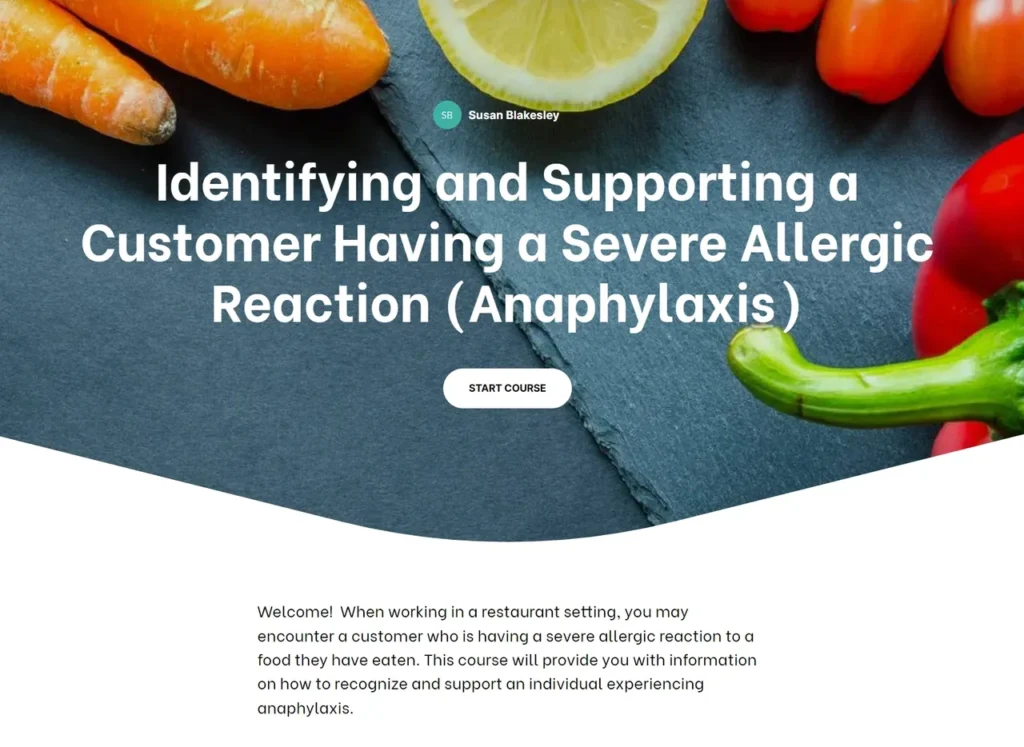 A picture of an article about allergies.